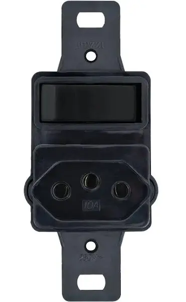 1 INTER PAR 10A + TOM 2P+T 10A S/PLACA